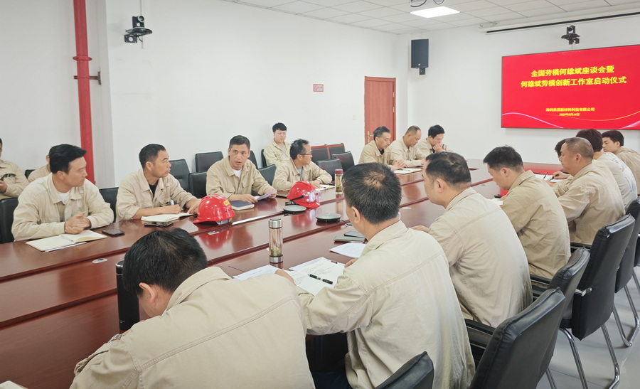 海利貴溪公司召開全國勞模何雄斌座談會暨何雄斌勞模創(chuàng)新工作室啟動儀式